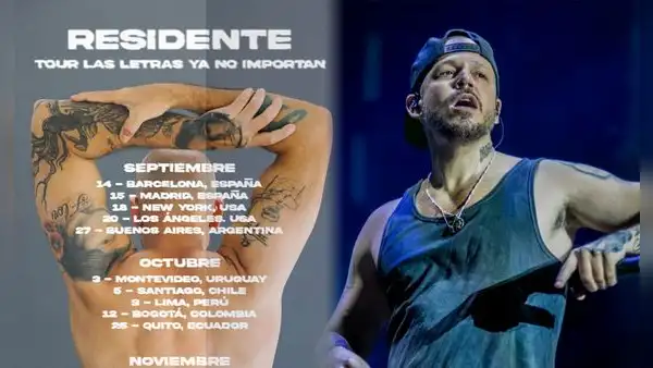 Residente vuelve a Colombia: fecha, lugar y precio de las boletas de su concierto en Bogotá