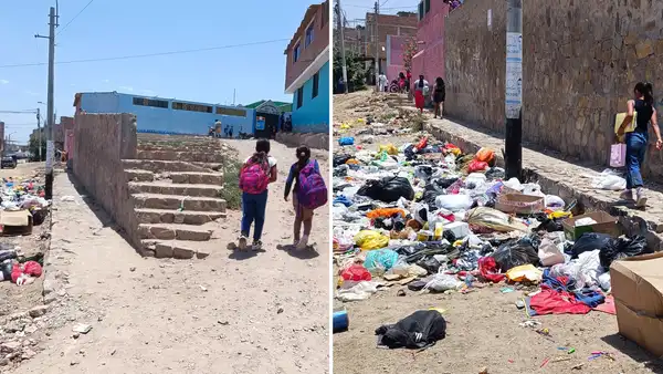 Chiclayo: más de 200 escolares estudian en colegio rodeado de basura en inicio de año escolar