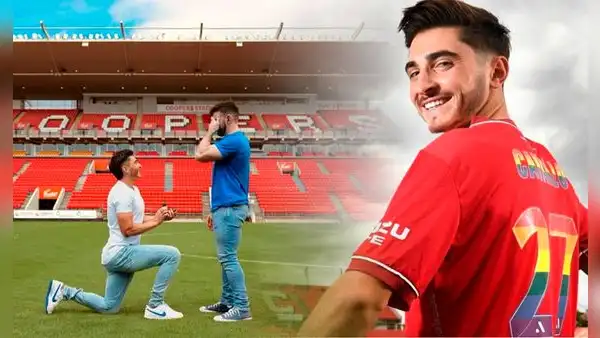 Australia: futbolista Joshua Cavallo le pide matrimonio a su novio en pleno estadio