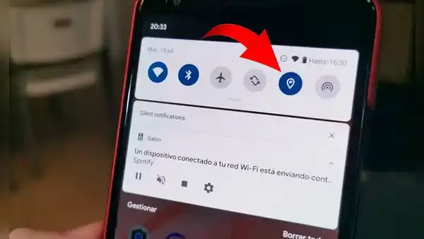 ¿Qué ocurre si mantienes pulsado el ícono de 'Ubicación' que todos los celulares tienen?