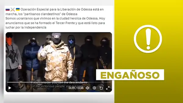 Video no muestra reciente "operación para la independencia de Odesa", en Ucrania