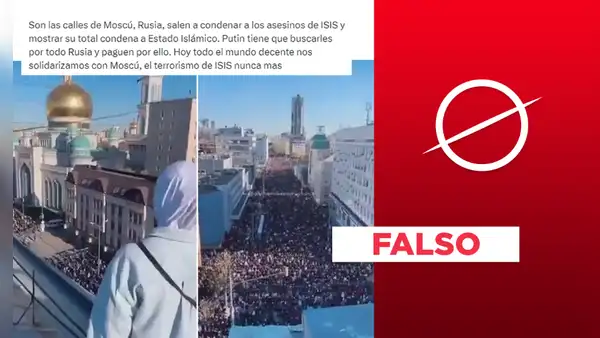 Video no expone rechazo masivo contra el reciente ataque terrorista en Crocus City Hall, Moscú