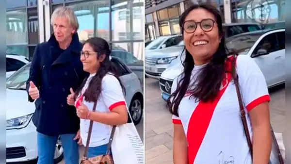 Hincha peruana buscó a Ricardo Gareca en Francia y le deseó éxito con Chile: "Que le vaya muy bien"