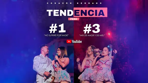 Corazón Serrano celebra éxito de 'No sufriré por nadie': "3 días somos número 1 en Perú"