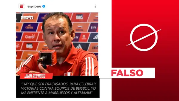 Juan Reynoso no declaró supuesta crítica contra Jorge Fossati ni ESPN expuso esta gráfica