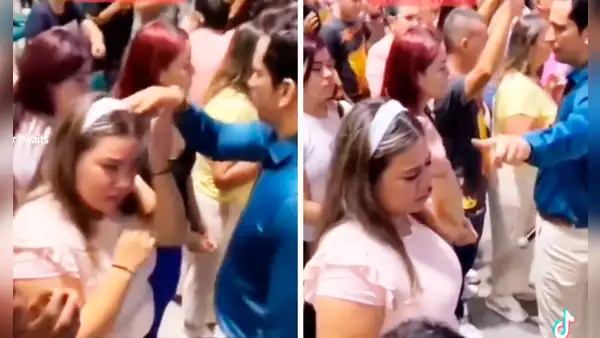 Joven se enoja con pastor evangélico que golpeó su cabeza en plena bendición