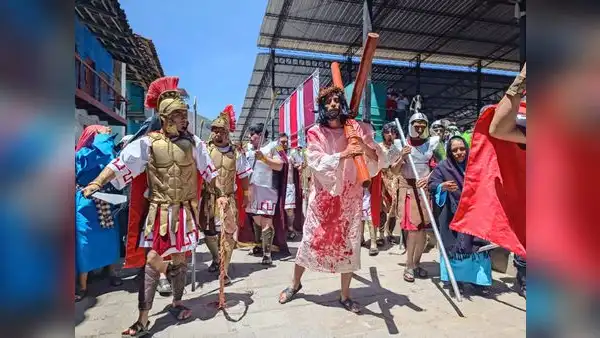 Reque: retomó escenificación por Semana Santa tras 4 años y con 180 actores