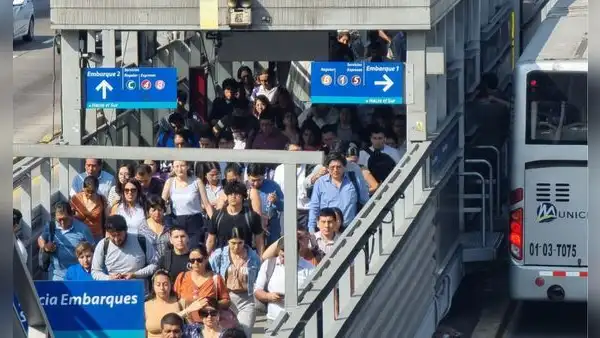 Metropolitano colapsa: reportan cierre de estaciones e interminables colas