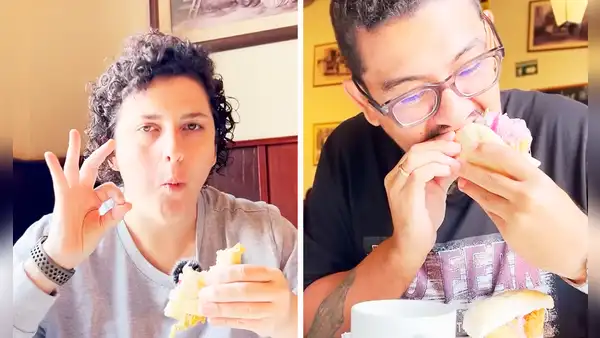 Youtuber se sorprende al probar pan con leche de tigre y les dicen: “Falta el pollo a la brasa acevichado”