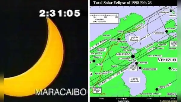¿Cuándo fue el último eclipse total de sol en Venezuela?