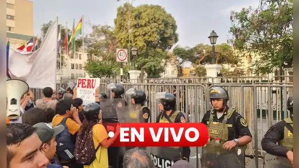 EN VIVO | Protestas contra Dina Boluarte: manifestantes marchan frente al Congreso por caso Rolex