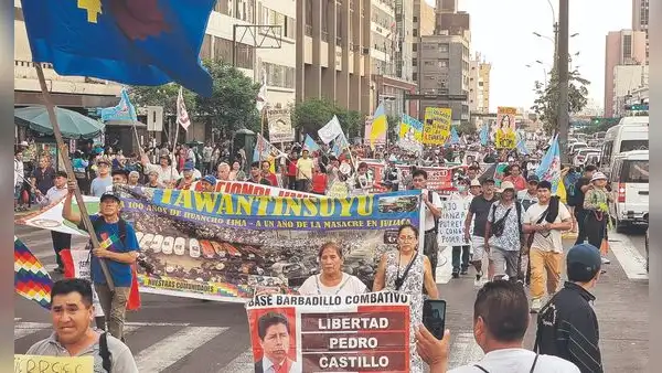 En Lima y el interior del país marcharon contra el Gobierno de Dina Boluarte