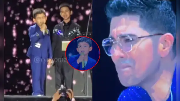 Hijo de Christian Yaipén cantó en concierto de Grupo 5 e hizo llorar de emoción a su padre