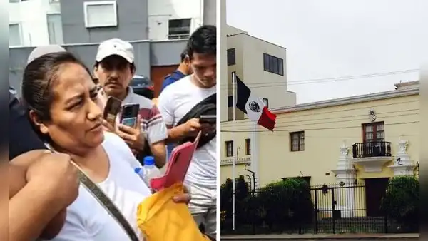 Peruanos hacen largas colas en Embajada de México tras exigencia de Visa