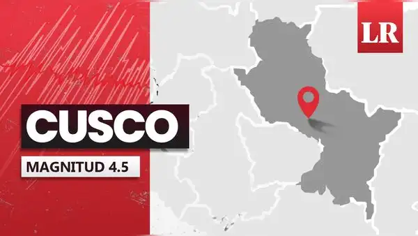 Temblor de magnitud 4,5 remeció hoy Cusco, según IGP