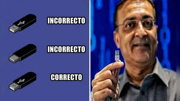 ¿Por qué es difícil conectar un pendrive al primer intento? Creador del USB lo explica
