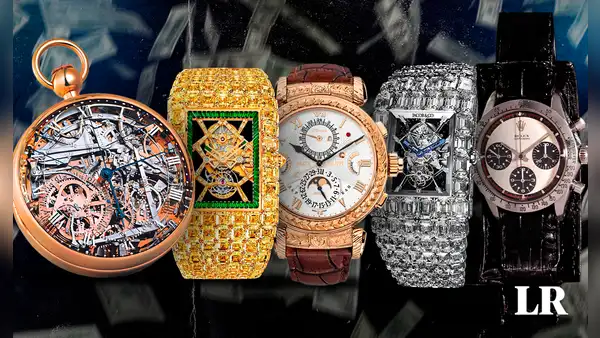 Los 5 relojes más caros del mundo: los exclusivos Rolex no figuran en el primer lugar