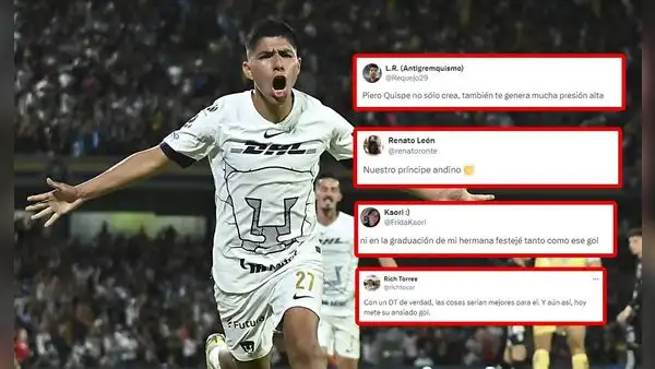 Hinchas de Pumas se rinden ante Piero Quispe tras su primer gol: "Nuestro príncipe andino"