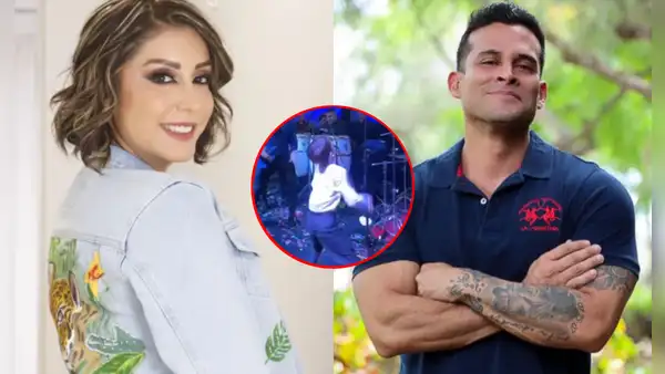 Hijo de Christian Domínguez y Karla Tarazona sorprende al bailar ‘el gusano’ en concierto