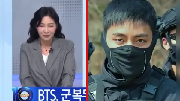 BTS: Taehyung se luce en uniforme especial del Ejército coreano y hace sonrojar a presentadora