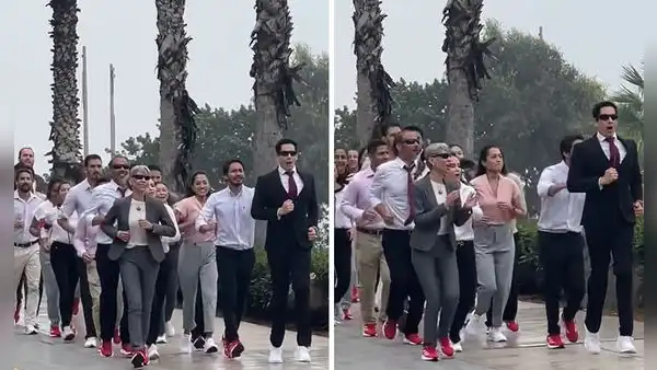 Trabajadores con saco y corbata trotan hacia su oficina en Miraflores: “Parece un capítulo de 'The Office'”