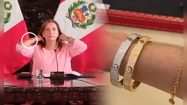 Especialista confirma que pulsera Cartier de Dina Boluarte cuesta más de 50.000 euros