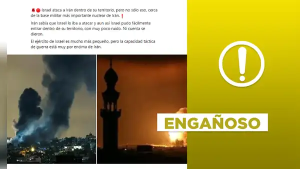 Fotos no exponen "ataques aéreos de Israel en Irán" en 2024