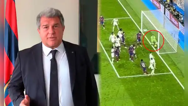 Presidente de Barcelona no descarta pedir repetición del partido ante Real Madrid por 'gol fantasma'