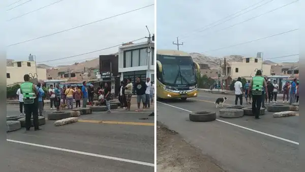 AREQUIPA: pobladores de sector La planchada bloquean carretera exigiendo reposición de agua