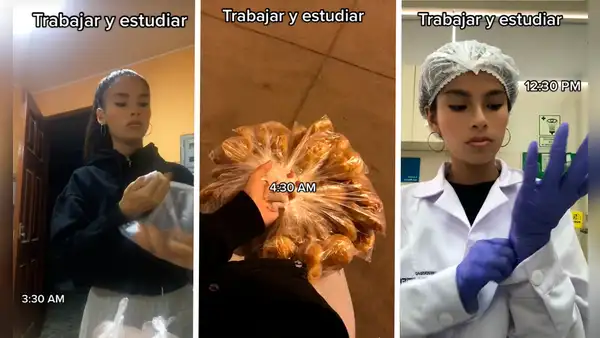 Joven de 19 años vende desayunos en los paraderos para pagar su carrera de Enfermería: "Me levanto a las 3 a. m."