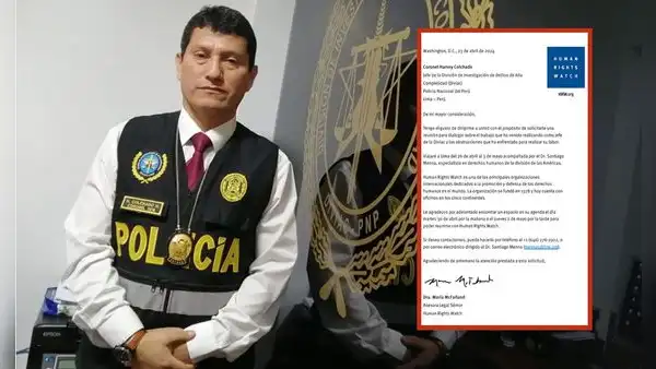 Harvey Colchado se reunirá con organización internacional de DD. HH. tras ser separado de la Diviac