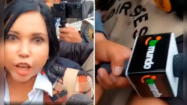 Ministra de Turismo se altera e intenta quitar micrófono a periodista: "Soy madrina de Cusco"