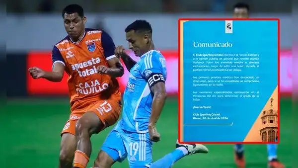 Sporting Cristal confirmó duro diagnóstico de Yoshimar Yotún tras su grave lesión en la rodilla