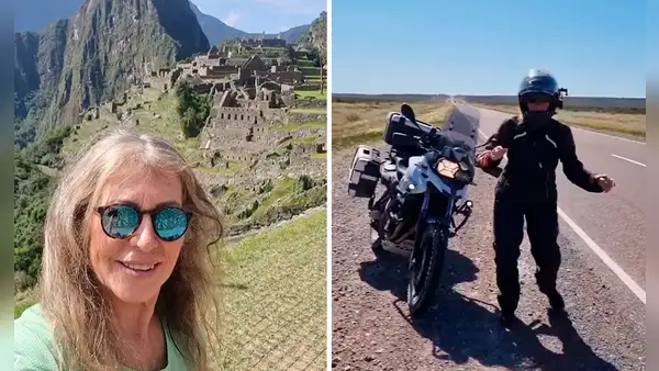La historia de la adulta mayor que a los 60 años logró viajar sola en moto y conocer Machu Picchu
