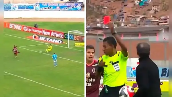 Fabián Bustos fue expulsado tras airado reclamo, luego del gol de ADT ante Universitario por el Torneo Apertura