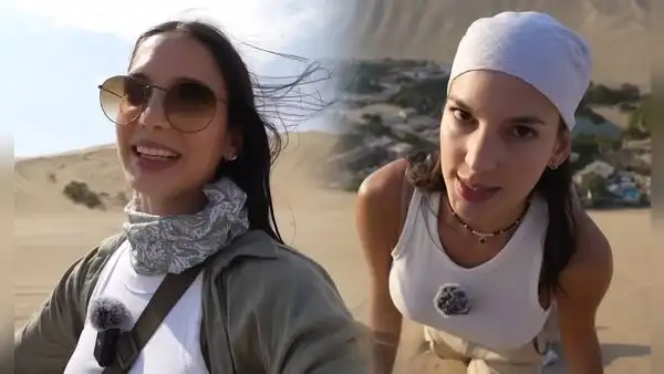 Influencer venezolana 'tragó' arena en La Huacachina, pero resalta su visita: “El día más emocionante de mi vida”