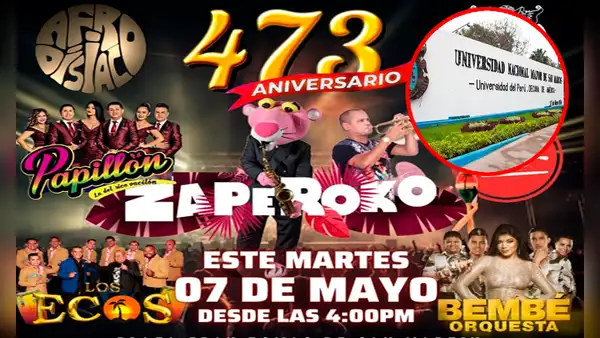 Papilón, Zaperoko y Los Ecos para celebrar a lo grande el 473° aniversario de San Marcos