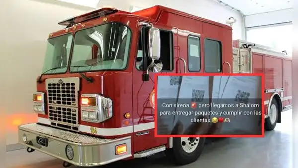 Ate: bombera utiliza unidad de emergencia para entregar pedidos de ropa y ahora es extorsionada