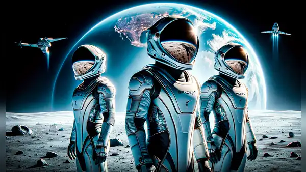 SpaceX revela cómo lucirán los trajes de astronautas de la primera caminata espacial privada