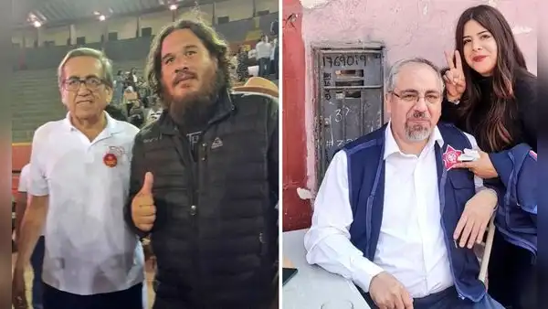 Miembros de La Resistencia se tomaron fotos con Jorge del Castillo y otros militantes del APRA