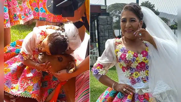 Cantante Martina de los Andes se 'casa' con su ternero tras varias infidelidades: “Me han pagado mal”