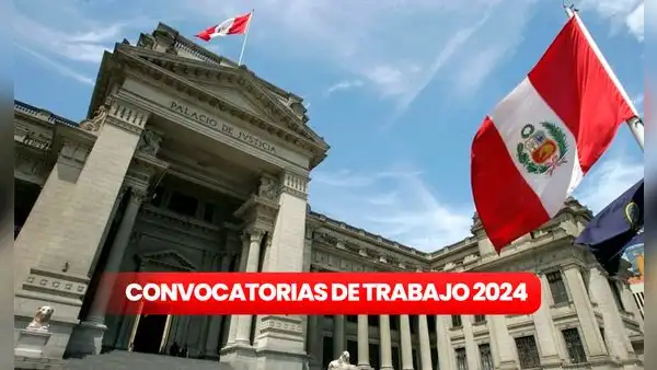¡Trabaja HOY! Poder Judicial ofrece 82 puestos laborales con sueldos de hasta S/12.000