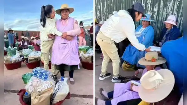 Yarita Lizeth regala víveres por el Día de la Madre y sorprende en redes: “Las verdaderas canastas”