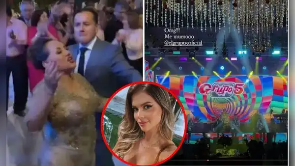 Grupo 5 cantó en fiesta de la madre de Richard Acuña, pero invitados sorprenden con insólita reacción