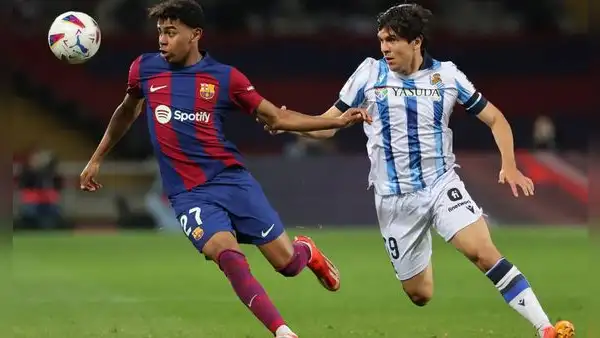 ¡Victoria de local! FC Barcelona se impuso 2-0 a Real Sociedad y recuperó el segundo lugar de LaLiga