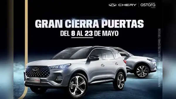¡Últimos días! Aprovecha el gran cierra puertas de Chery Perú hasta el 23 de mayo