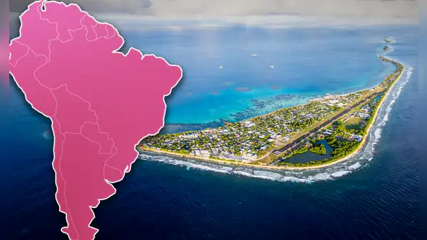 El tercer país menos poblado del mundo que terminaría bajo el mar al 95% en 2100: está cerca de Sudamérica