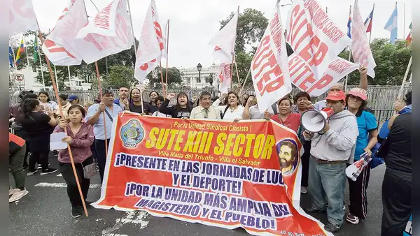 Docentes del Sutep dejarán las aulas y acatarán un paro de 24 horas este jueves