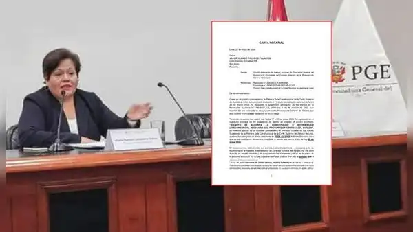 María Caruajulca anuncia acciones legales contra Javier Pacheco en caso no deje cargo de procurador general