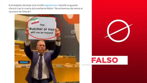 Embajador israelí no expuso este insulto contra el fallecido Ebrahim Raissi en la ONU: es un montaje